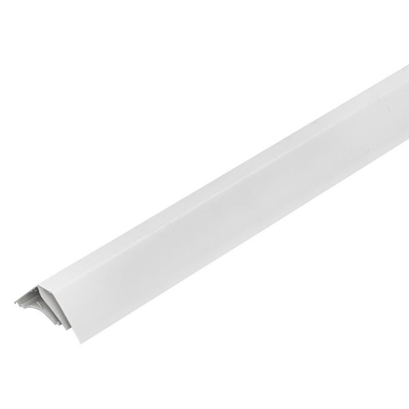 Плинтус ПВХ потолочный для панелей 5 мм, 3000 мм, цвет белый