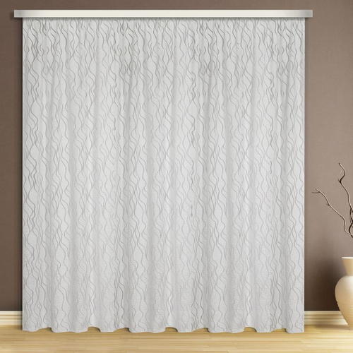 Тюль на ленте «Илюзи» 250х260 см органза цвет белый