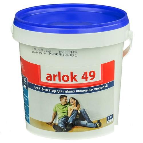 Клей-фиксатор для гибких и рулонных покрытий Arlok 49, 1 кг