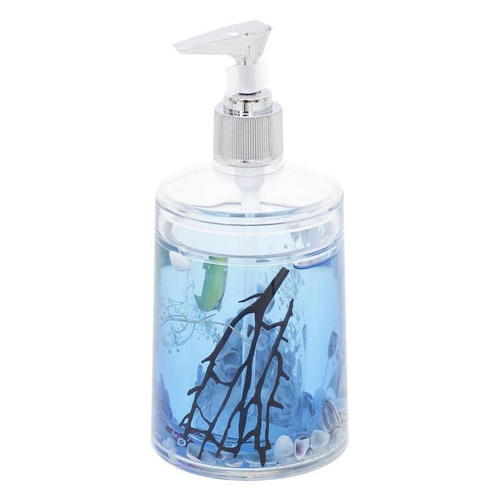 Дозатор настольный для жидкого мыла Аквалиния «Морская рыбка», цвет голубой