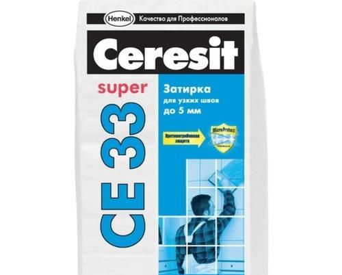 Затирка Ceresit СЕ 33, 2-5 мм, 2 кг, цвет серый