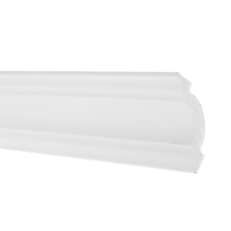 Плинтус потолочный экструдированный полистирол белый Inspire 07006А 5х5х200 см