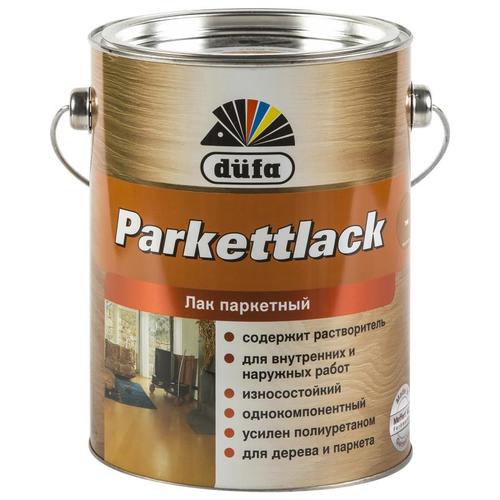 Лак паркетный полуматовый цвета тик Dufa Parkettlack 2.5 л