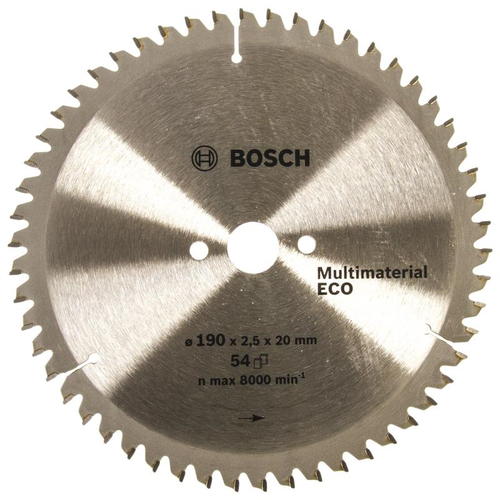 Диск пильный универсальный 190x2016 мм Bosch ECO AluMulti 2608644390, 54 Т