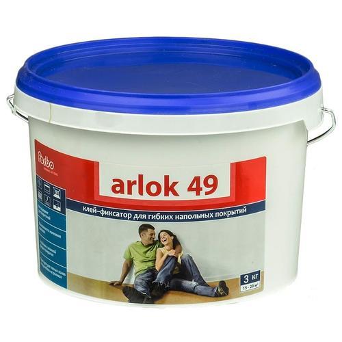 Клей-фиксатор для гибких и рулонных покрытий Arlok 49, 3 кг