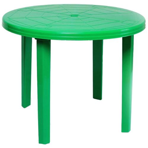 Стол садовый круглый 90x71x90 см, пластик, зеленый, оттенок в ассортименте