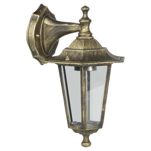 Настенный светильник уличный вниз Inspire Peterburg 1xE27х60 Вт, алюминийстекло, цвет бронза