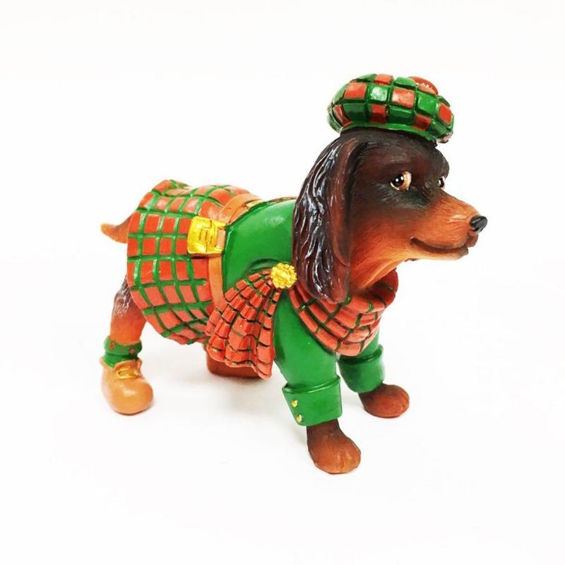 Новогодний сувенир «Собака Шотландец», 8х3.5х7 см
