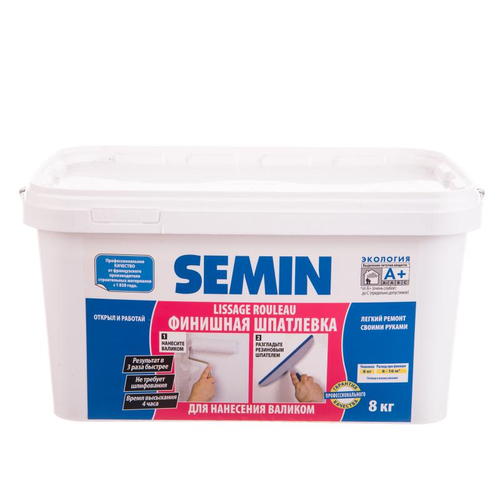 Шпаклёвка для нанесения валиком Semin 8 кг