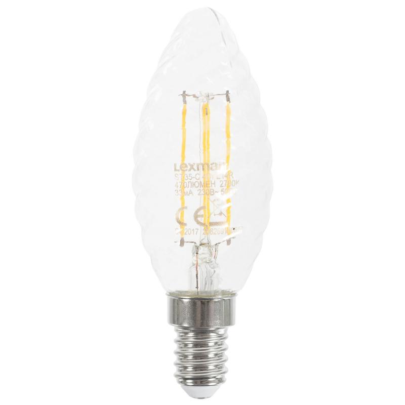 Лампа светодиодная Lexman E14 4 Вт 470 Лм 2700K