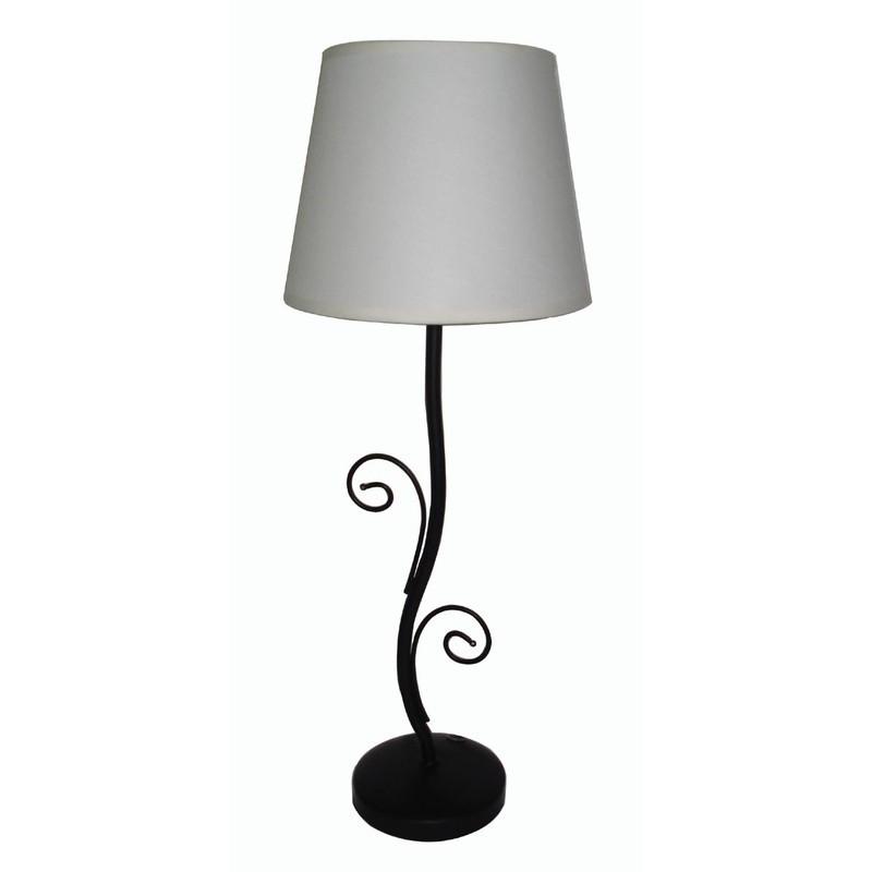 Настольная лампа Inspire Tania 1xE14x40 Вт, металлткань, цвет чёрный