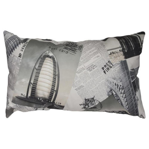 Подушка декоративная «Коллекция Город» 30х50 см цвет серый