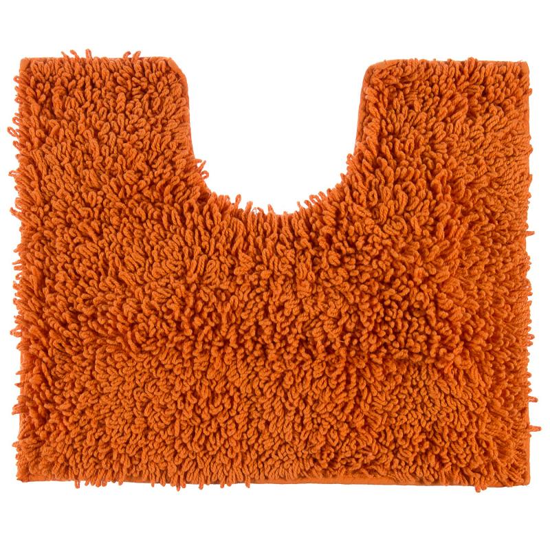 Коврик для туалета Crazy, 50x40 см, цвет оранжевый