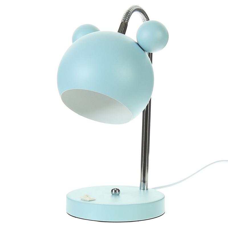 Лампа настольная Panda E27 40 Вт цвет голубой