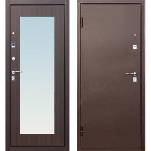 Дверь входная металлическая Царское зеркало Maxi, 960 мм, левая, цвет венге