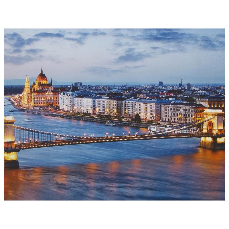 Картина на холсте «Вечерний Будапешт» 40х50 см