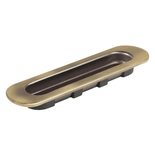 Ручка мебельная для шкафа купе 136 мм металлпластик цвет бронза
