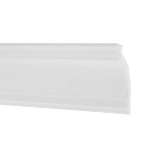 Плинтус для натяжных потолков экструдированный полистирол белый Inspire 08018А 4х7х200 см