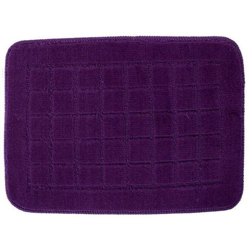 Коврик для ванной комнаты «Квадро» 40х60 см цвет фиолетовый