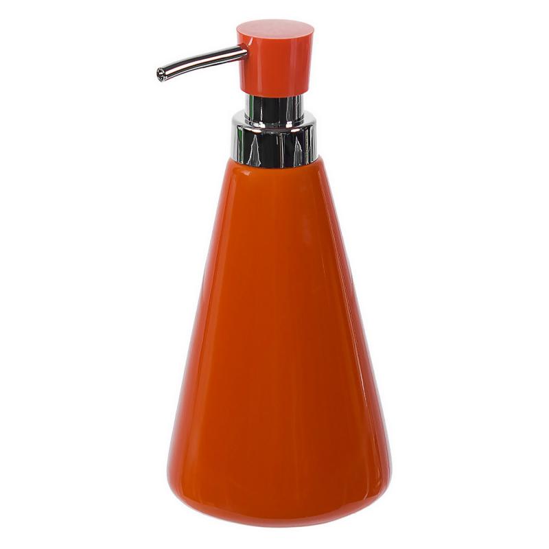 Дозатор для жидкого мыла настольный «Veta» керамика цвет оранжевый