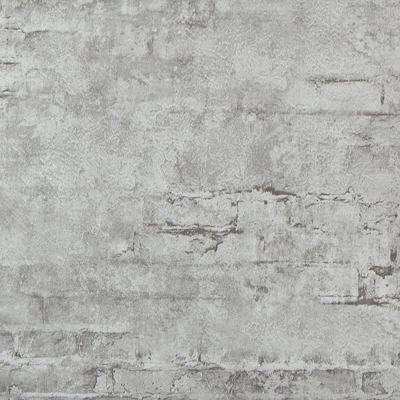 Обои флизелиновые Палитра 1.06х10 м стена цвет серый 7407-48