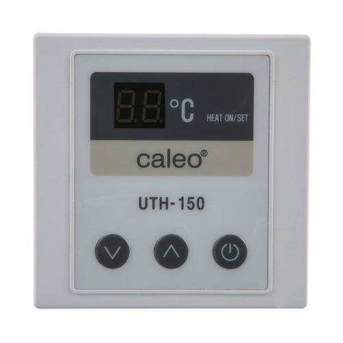 Терморегулятор для теплого пола Caleo UTH-150 цифровой, 2000 Вт, цвет белый