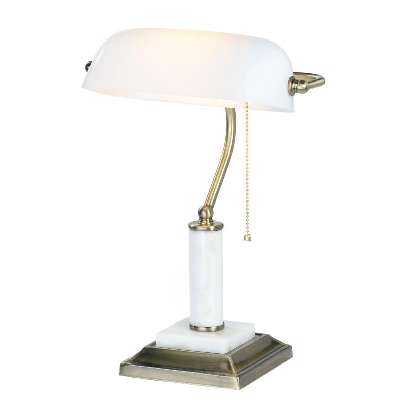 Настольная лампа Мрамор 1xE27х60 Вт, цвет белый