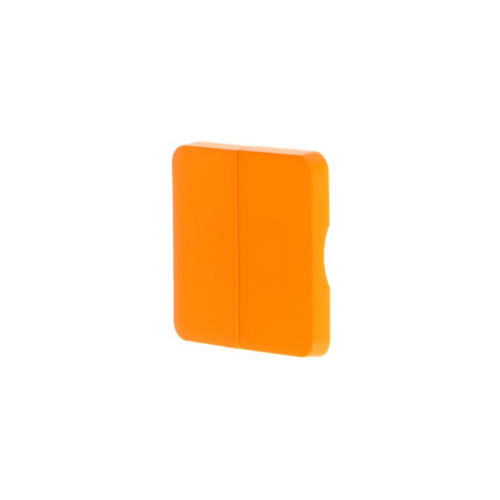 Накладка для выключателяпереключателя Lexman Cosy 2 клавиши, цвет оранжевый