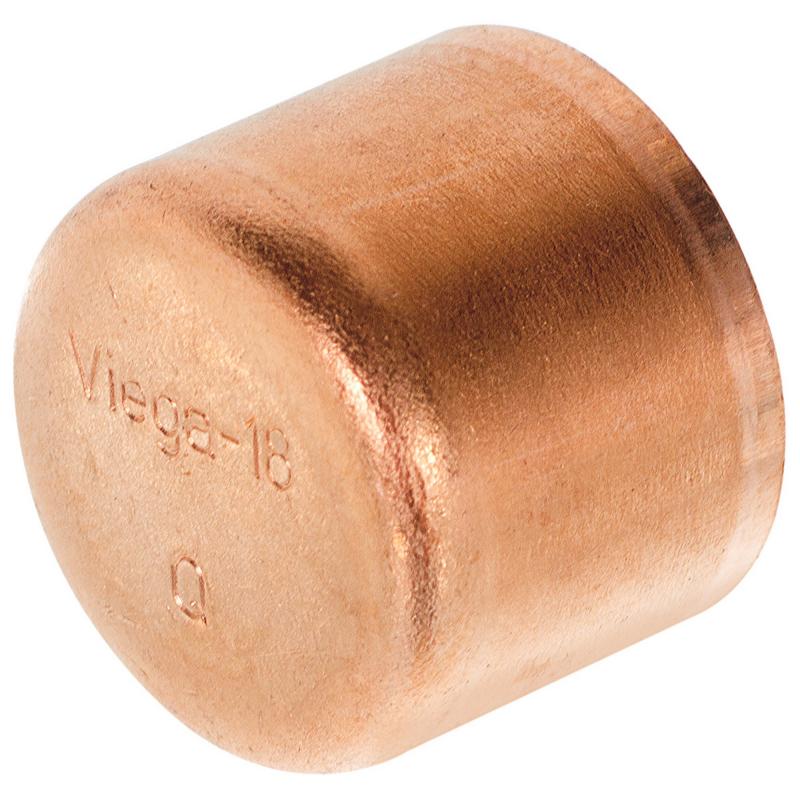 Заглушка Viega 18 мм медь