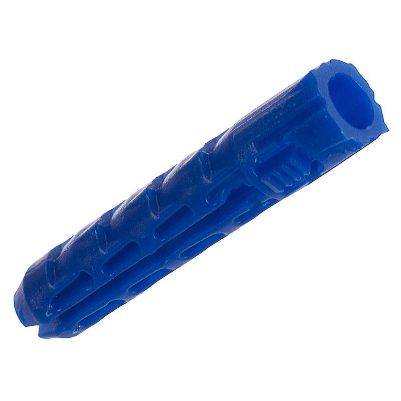 Дюбель с шипами 6х30 мм, полипропилен, цвет синий, 1000 шт.