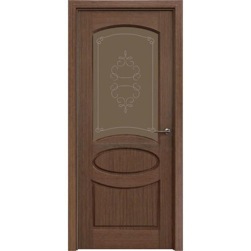 Дверь межкомнатная остеклённая Классика 60x200 см, шпон, цвет орех
