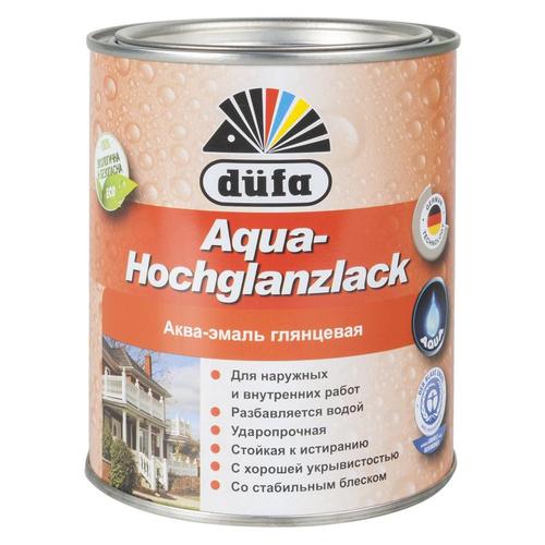 Эмаль Dufa Aqua-Hochglanzlack цвет белый 0.75 л