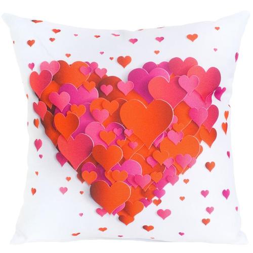 Подушка декоративная «День Всех Влюбленных-1» 40х40 см цвет красный