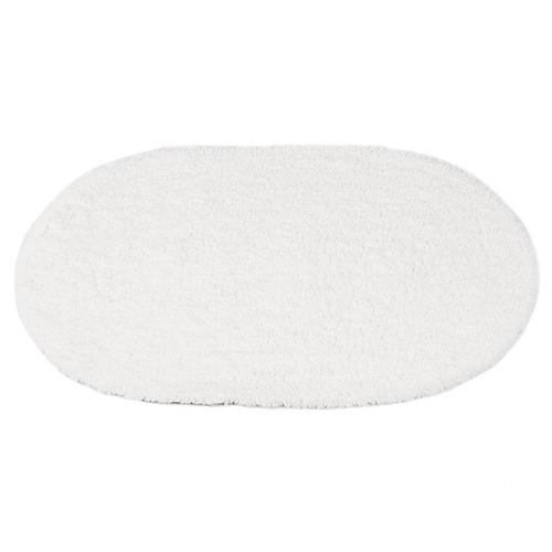 Коврик для ванной комнаты Oval из микрофибры, белый, 40х60 см