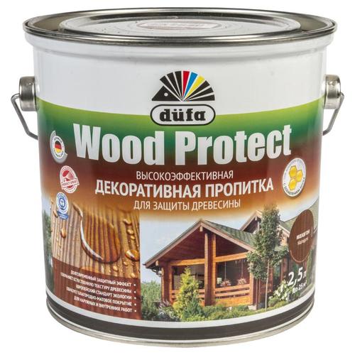 Антисептик Wood Protect цвет махагон 2.5 л