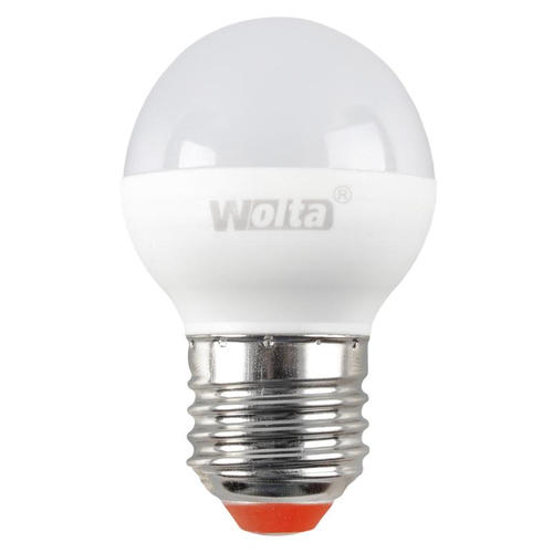 Лампа светодиодная Wolta simple шар E27 6 Вт 500 Лм свет тёплый белый