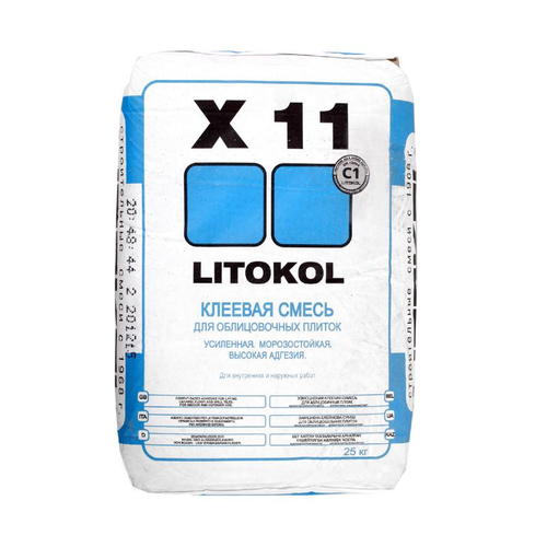 Клей для плитки готовый Litokol X11, 25 кг