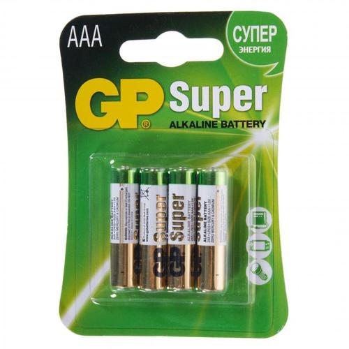 Батарейка алкалиновая GP AAA 24 А 4 шт.