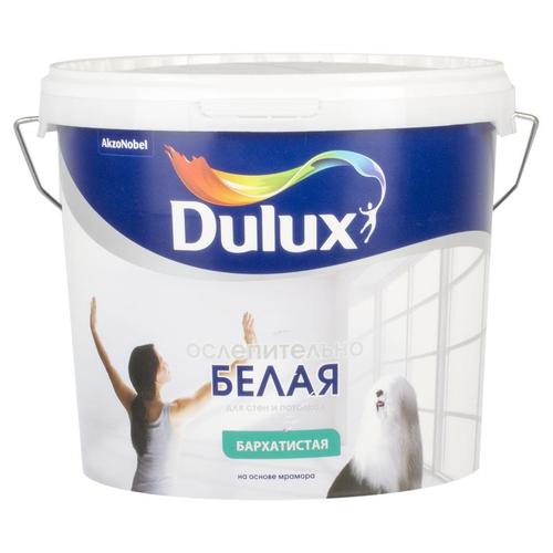 Краска бархатистая Dulux цвет белый 5 л