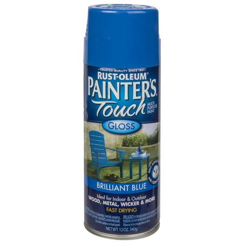 Краска аэрозольная Paint Touch глянцевая цвет голубой 340 г