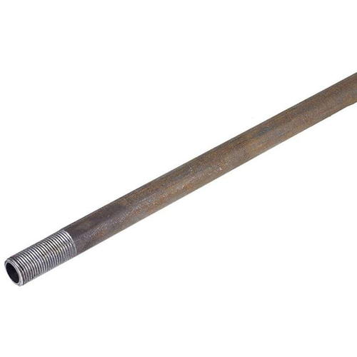 Труба с наружной резьбой d 20 мм, L 1 м, сталь, цвет чёрный