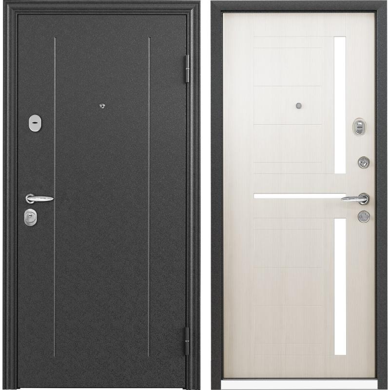 Дверь входная металлическая Контрол 2, 860 мм, правая, цвет белый перламутр