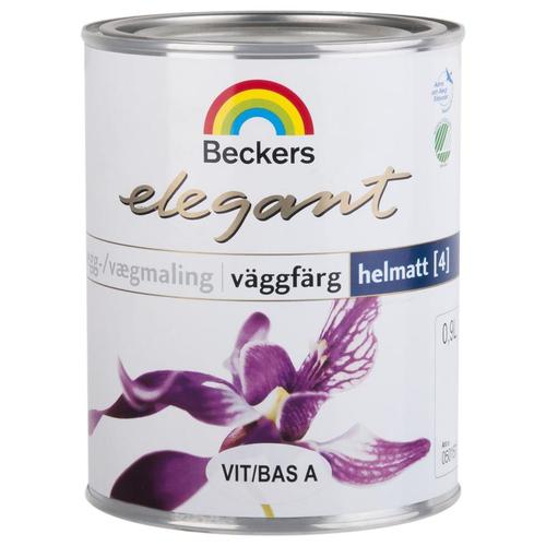 Краска Elegant Vaggfarg Helmatt цвет белый база А 0.9 л