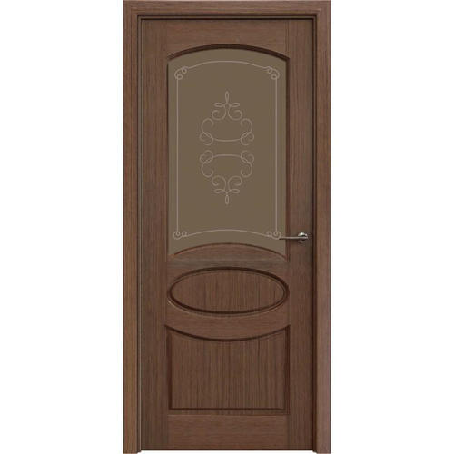 Дверь межкомнатная остеклённая Классика 70x200 см, шпон, цвет орех