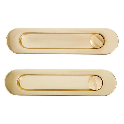 Ручка для раздвижных дверей с механизмом SH011-BK SG-1, цвет матовое золото