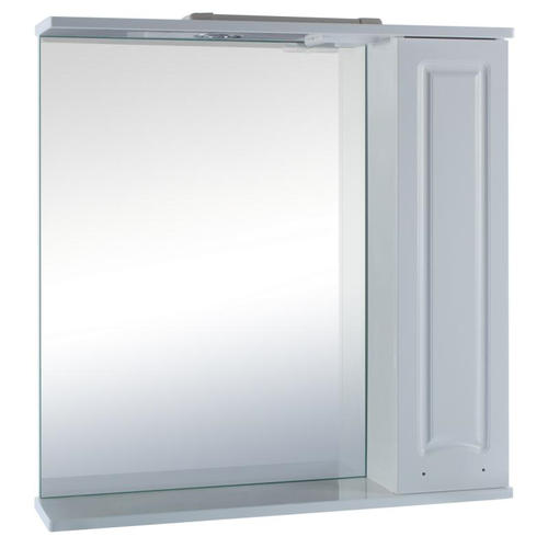 Шкаф зеркальный «Классик» 70 см цвет белый