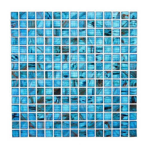 Мозаика 32.7х32.7 см стекломасса цвет синий