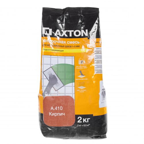Затирка цементная Axton А.410 2 кг цвет кирпич