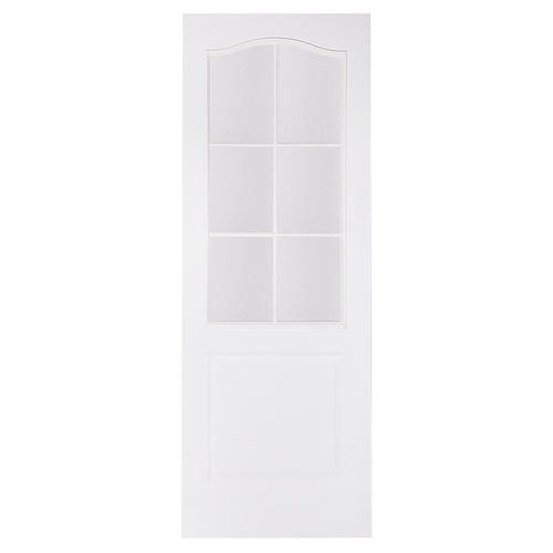 Дверь межкомнатная остеклённая Палитра 70x200 см, ламинация, цвет белый