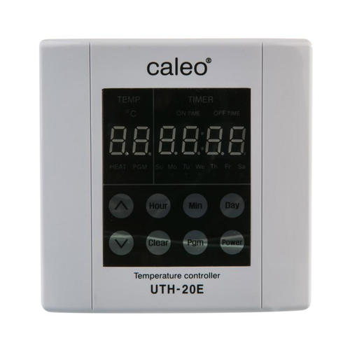 Терморегулятор для теплого пола Caleo UTH-20E цифровой, 3500 Вт, цвет белый